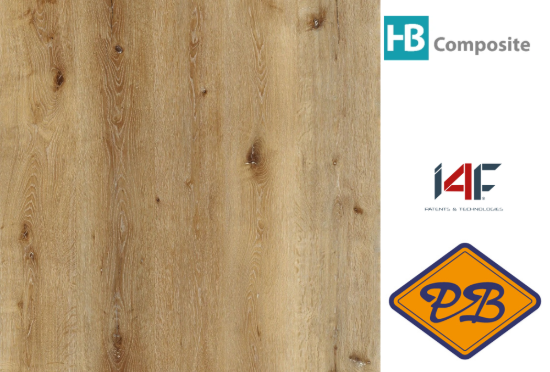 Afbeelding van HB Composite aqua SPC vinyl click wand- en vloer LUXURY landhuisdeel Bohemian Oak 4mmx22,8x122cm (per pak van 8 stuks=2,23m²)