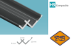 Afbeelding van HB composite professional aluminium binnenhoekprofiel mat wit  12x5x4,5mmx270cm