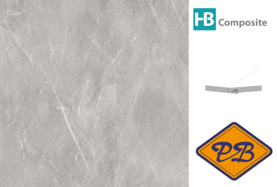 Afbeelding van HB Composite aqua SPC vinyl SUPERIOR click I4F wand- en vloer tegel Marmo beige ultramat 4mm