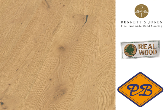 Afbeelding van Bennett & Jones Shire Landscapes nr. 32 South Downs click lamelparket landhuisdeel eiken intense, ruw, diep handgeschraapt, houtnerven, naturel geolied 14mmx22x220cm (per pak van 6 stuks=2,90m²)