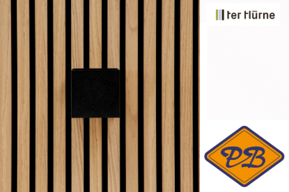 Afbeeldingen van Ter Hürne livingwall light Eirik kunststof cube wandlamp zwart