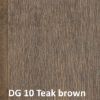 Afbeelding van Fazawood eucalyptus hardhouten enkel rabatdeel Cairns DG 10 Teak brown 9,5x300mm
