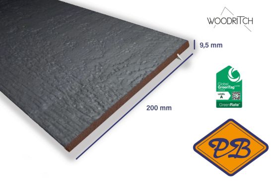 Afbeelding van woodritch eucalyptus hardhouten potdekseldeel canberra  0139 antraciet speciaal 9,5x200mm