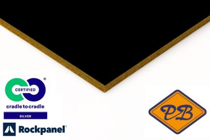 Afbeeldingen van Rockpanel gevelplaat colours durable 1-zijdig ral 9005 gitzwart 250x120cm