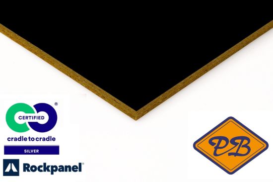 Afbeelding van Rockpanel gevelplaat colours durable 1-zijdig ral 9005 gitzwart 305x120cm
