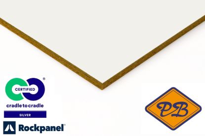 Afbeeldingen van Rockpanel gevelplaat colours durable 1-zijdig ral 9016 verkeerswit 250x120cm