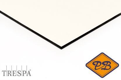 Afbeeldingen van Trespa HPL gevelplaat izeon satin 1-zijdig RAL 9010 puur wit 6mm
