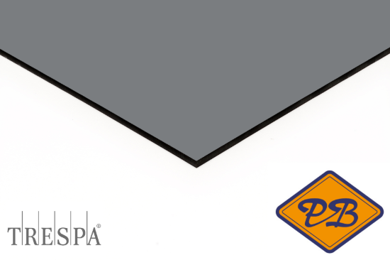 Afbeelding van Trespa HPL gevelplaat izeon satin 1-zijdig RAL 7037 stofgrijs 6mm
