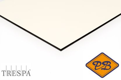 Afbeeldingen van Trespa HPL volkern FR gevelplaat meteon satin 2-zijdig A03.0.0 wit 8mm