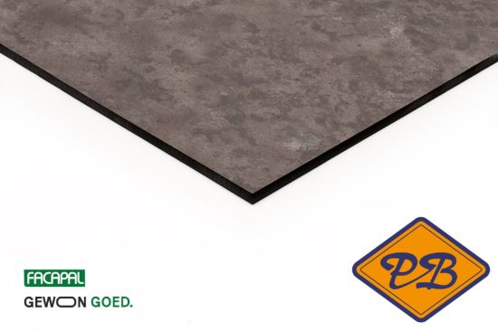 Afbeelding van Facapal HPL gevelplaat 9026 lavasteen by plastica