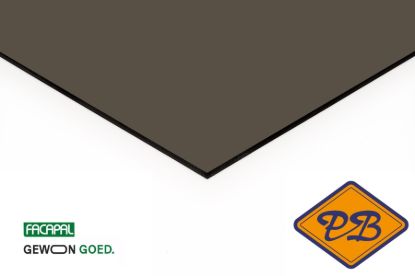 Afbeeldingen van Facapal HPL gevelplaat *RAL 7013 bruingrijs by plastica