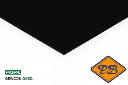 Afbeeldingen van Facapal HPL gevelplaat *RAL 9005 zwart by plastica