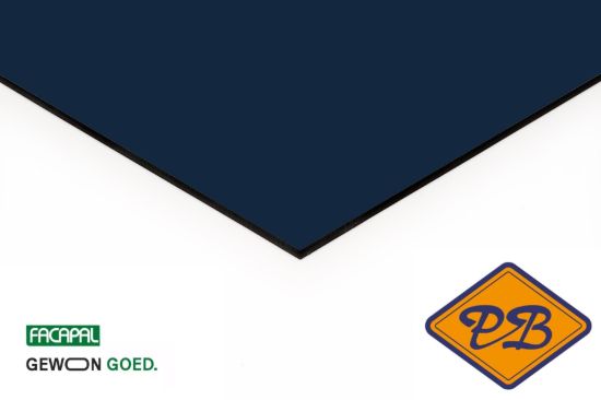 Afbeelding van Facapal HPL gevelplaat *RAL 5011 staalblauw by plastica