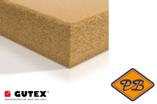 Afbeelding van Gutex thermoflex plaat BIObased houtvezel isolatie 57,5x135cm