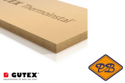 Afbeeldingen van Gutex thermoinstal plaat BIObased houtvezel isolatie 60x125cm